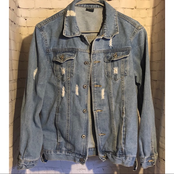 Jackets & Blazers - Distressed Jean Jacket NWOT